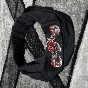 MOTORCYCLE RHINESTONES STUDDED HEADBANDS HEADWRAP HAIR SCRUNCHIE
